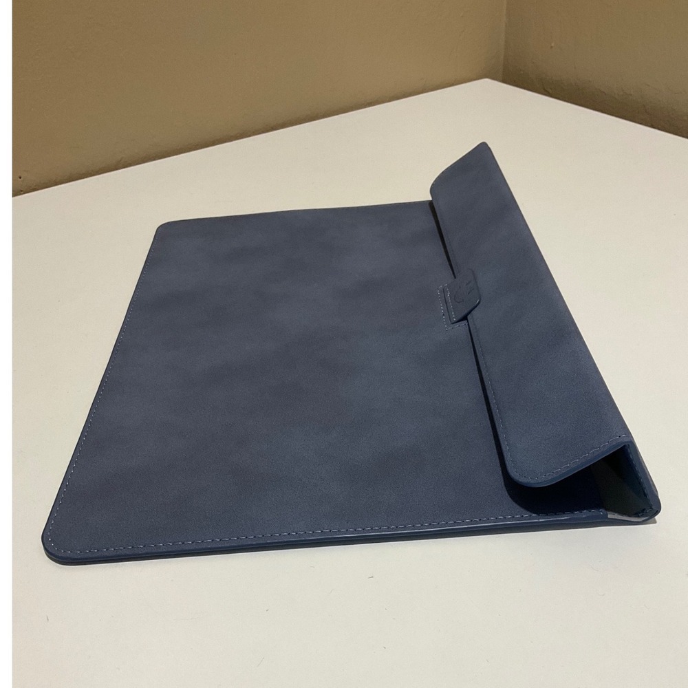 Laptop Sleeve Case Stand 13" MacBook Air Pro Surface Universal Vegan Leather - Picture 7 of 7